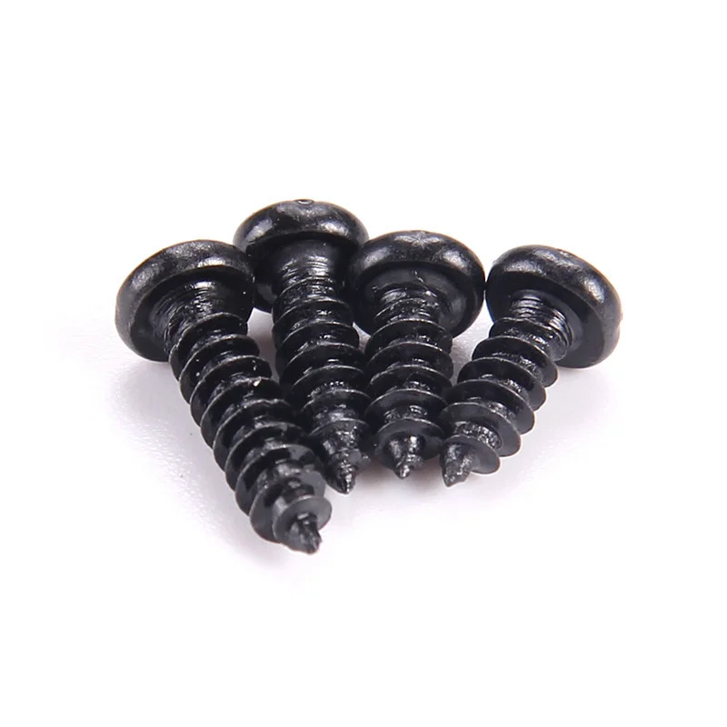 10000pcs iron material black oxide phillips pan head screw M1.7x6mm