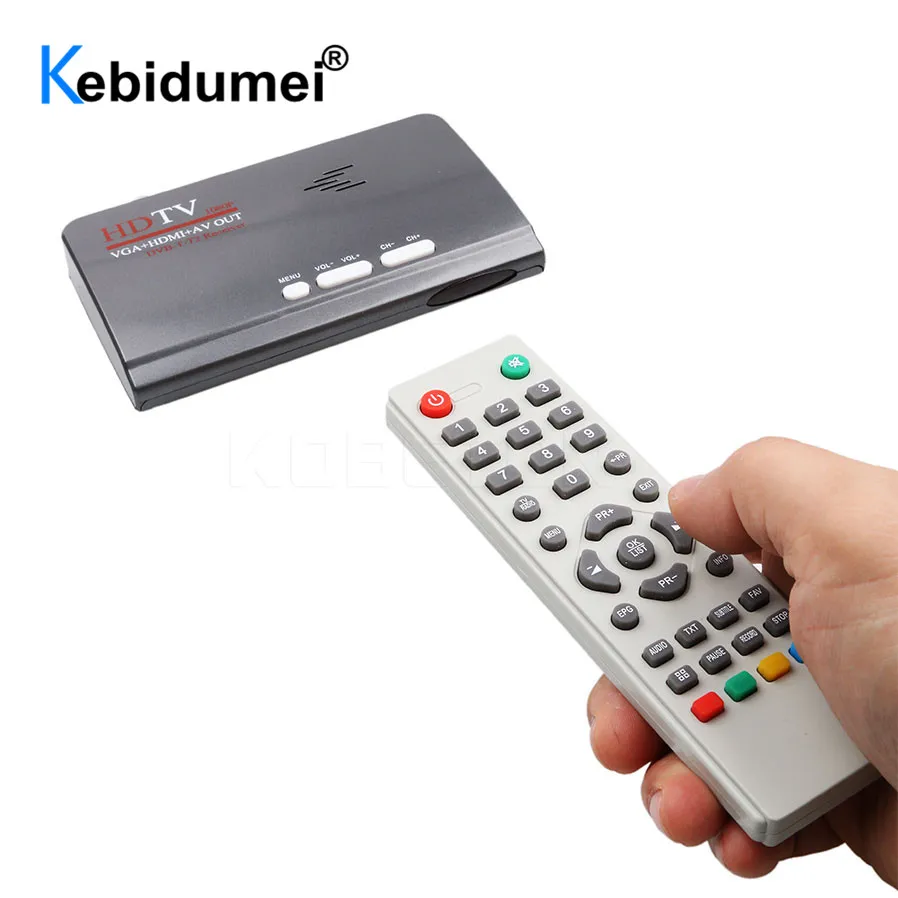 1080P DVB-T/DVB-T2 TV Tuner Receiver DVB T/T2 TV Box VGA AV CVBS HDMI-compatible digital HD Satellite receiver Remote Control