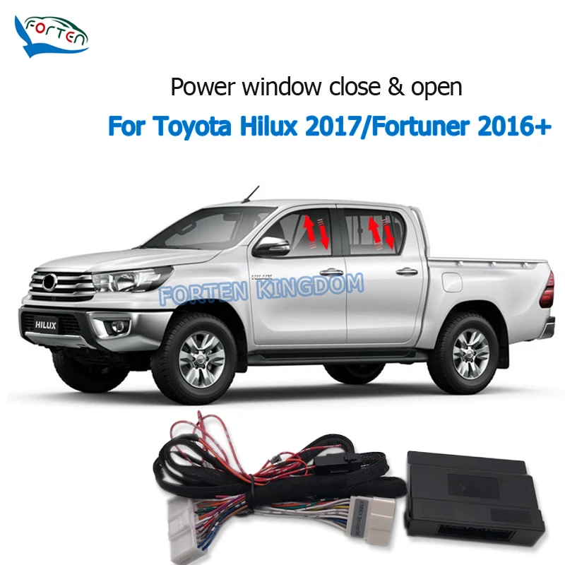 

Forten Kingdom Car Auto Window Lift Close Closer Open Kit Module For Toyota Hilux 2017-2023 Fortuner 2016-2023