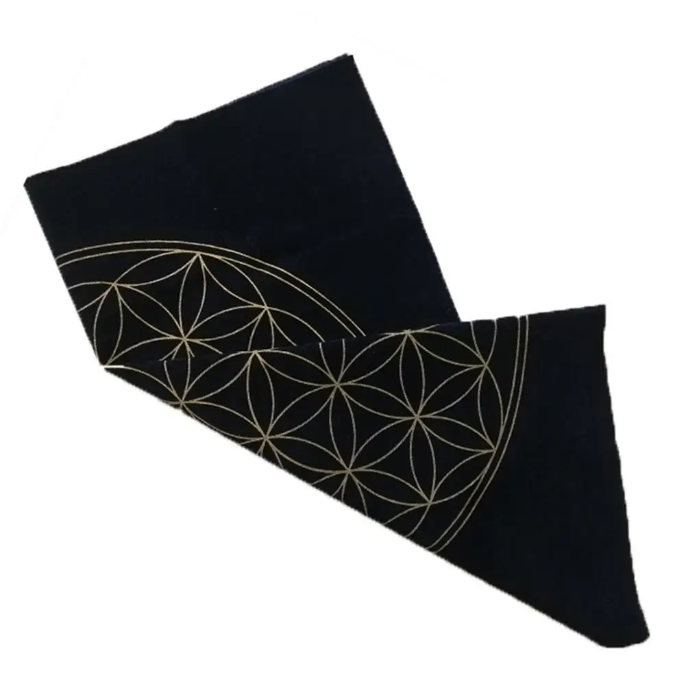 Die Blume Des Lebens Kristall Gitter Tarot Karte Tischdecke Samt Divination Altar Bord Spiel Vermögen Astrologie Oracle Karten Tuch