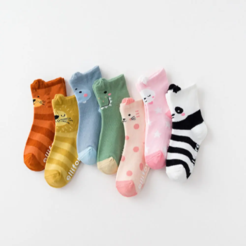 

Boy Sock Cute Cartoon Stereo Infant Children's Stockings Baby Socks Antiskid Animal Cat Print Girl Floor Socks Auturm