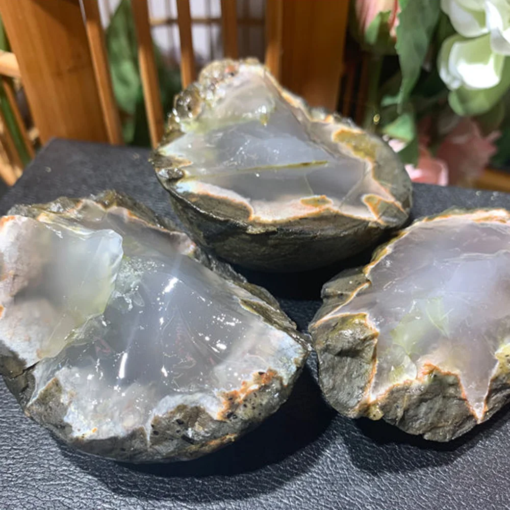 Natürlicher Achat, Originalstein, Heilkristalle, rohe Mineralien, Jade-Edelsteine, Ornamente, 500g – Detail 3