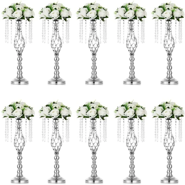 15pcs)Crystal Flower Stand Wedding Centerpieces for Tables qq461