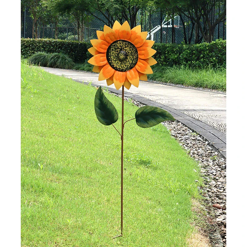 Home Decor Garden Decoration Outdoor Iron Art Rotary Large Wind Mill Gardening Decoration Accessory Nordic Handicraft Gifts