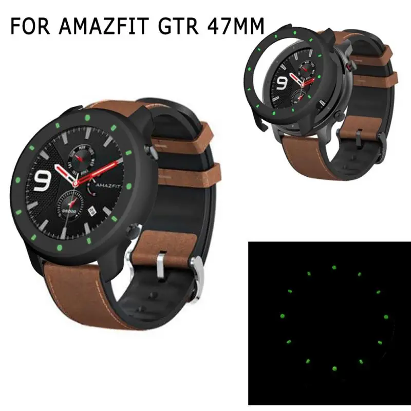 new Case For Amazfit GTR 47mm Silicone Watch Case Clock Point Case Sports Protective Cover Luminous Protective Skin Accessories