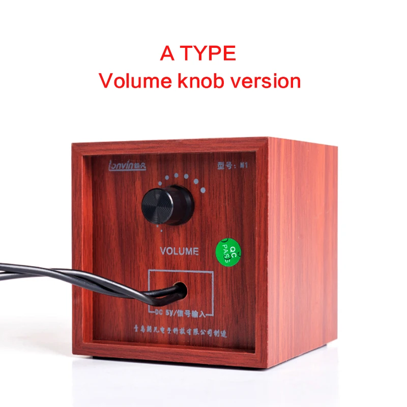 Altoparlante domestico HiFi 3W Subwoofer Audio per Computer a bassa potenza altoparlante USB Mini altoparlante per telefono cellulare con manopola tono altoparlante portatile TV