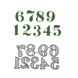 1~9 Small Size Number Pattern Metal Cutting Dies Cutter Mold For DIY Birthday Congratulation Card Decorating