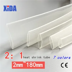 1 Meter Heat Shrink Tube Transparent Clear Black Heat Shrinkable Tubing Wrap Wire Kits 2:1 Wrap Wire Sell Connector Cable Sleeve