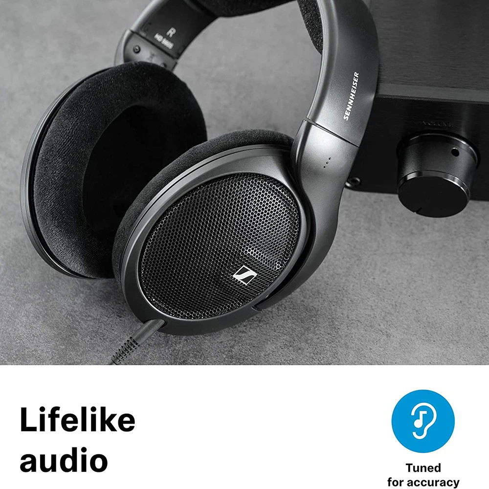 Sennheiser-auriculares audiófilos HD 560s, cascos por encima de la oreja, respuesta de frecuencia neutra, campo de sonido, auriculares con espalda abierta, Cable desmontable