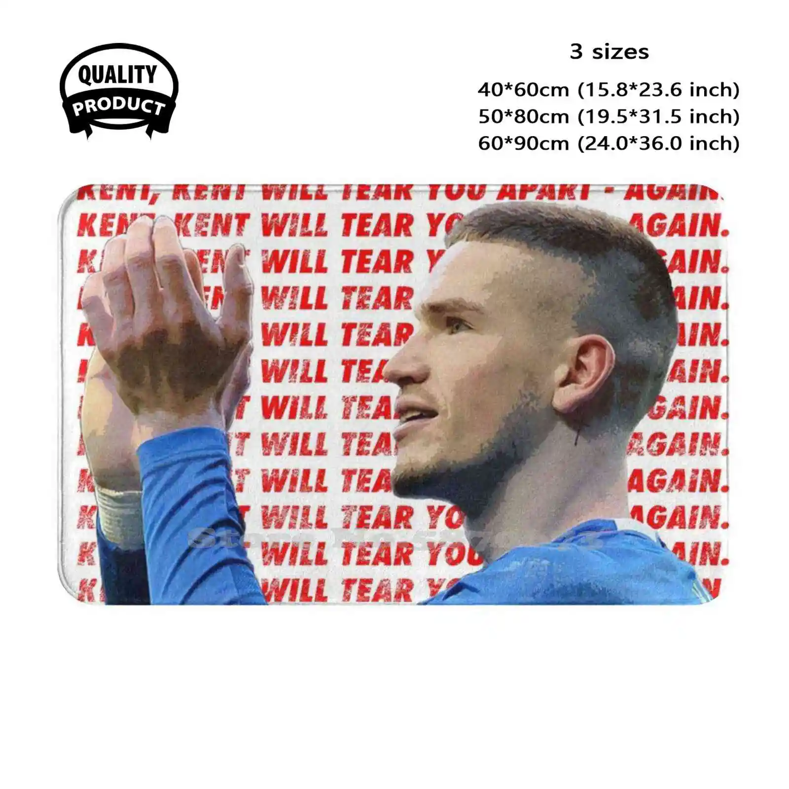 

Glasgow Rangers Ryan Kent - Kent Will Tear You Apart Мягкая подушка Домашний ковер Дверной коврик Автомобильный коврик Kent Rangers Kent Will Tear You