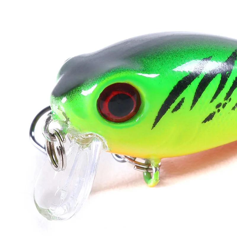 DHYJSFDC 1 PCS Minnow Fishing Lure 40mm 3.5g Crankbait Hard Bait Topwater Artificial Wobbler Bass Japan Fly Fishing Accessories