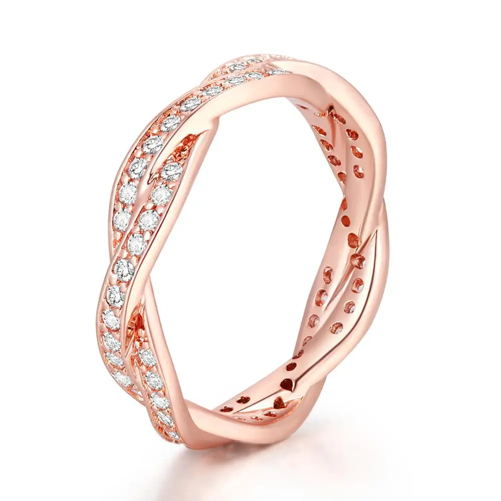 

Twist of Fate Ring Rose Gold Woman Rings For Jewelry Making 925 Original Silver Jewelry Make Up Woman Gift Ring