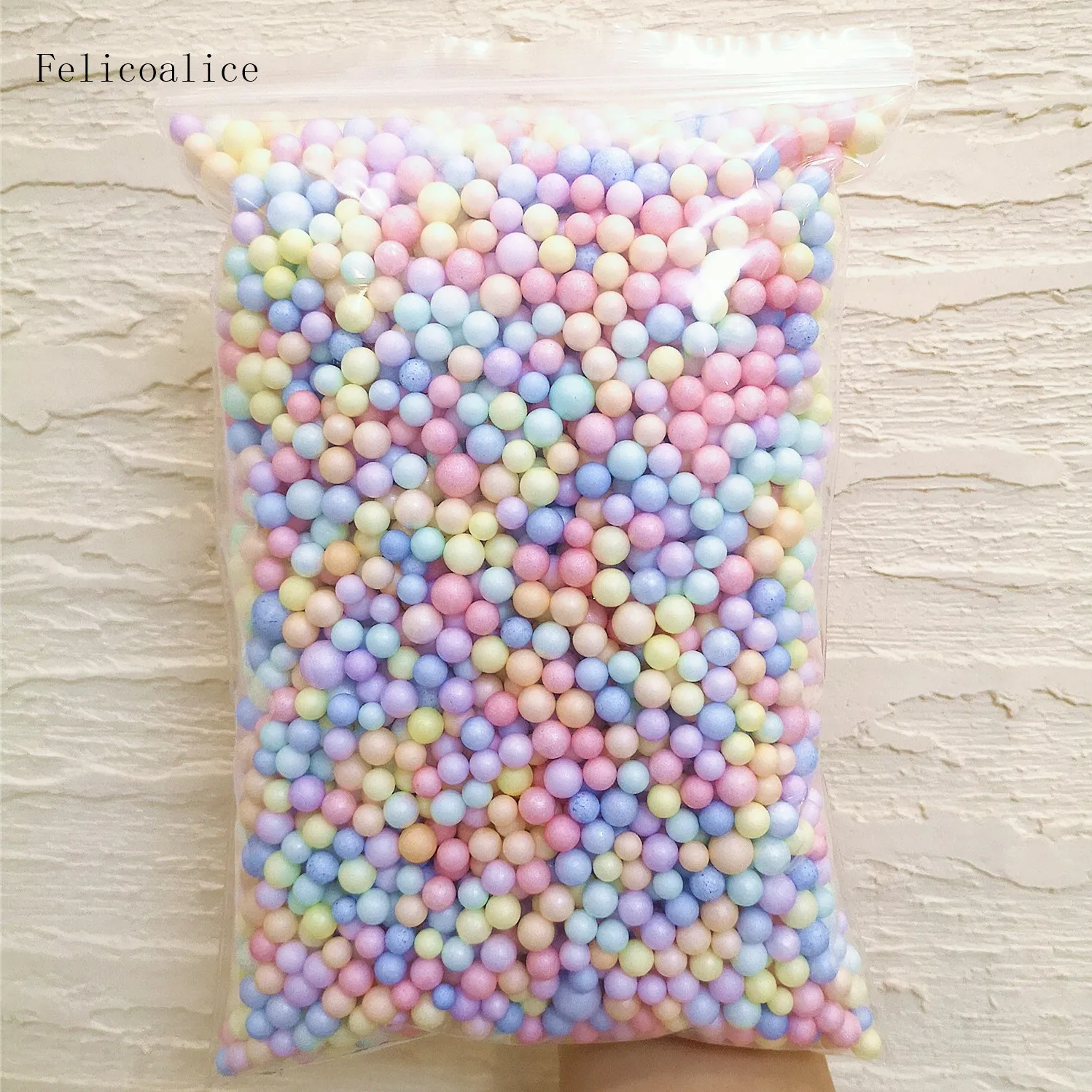 

1700pcs 7-9mm Pillow/Sofa/Slime Filler Polystyrene Styrofoam Balls Plastic Round Foam Mini Beads DIY Bottle Snow Mud Particles