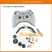 3Sets black white Full Housing Case Shell cover with buttons for Xbox360 xbox 360 Wired Controller joypad