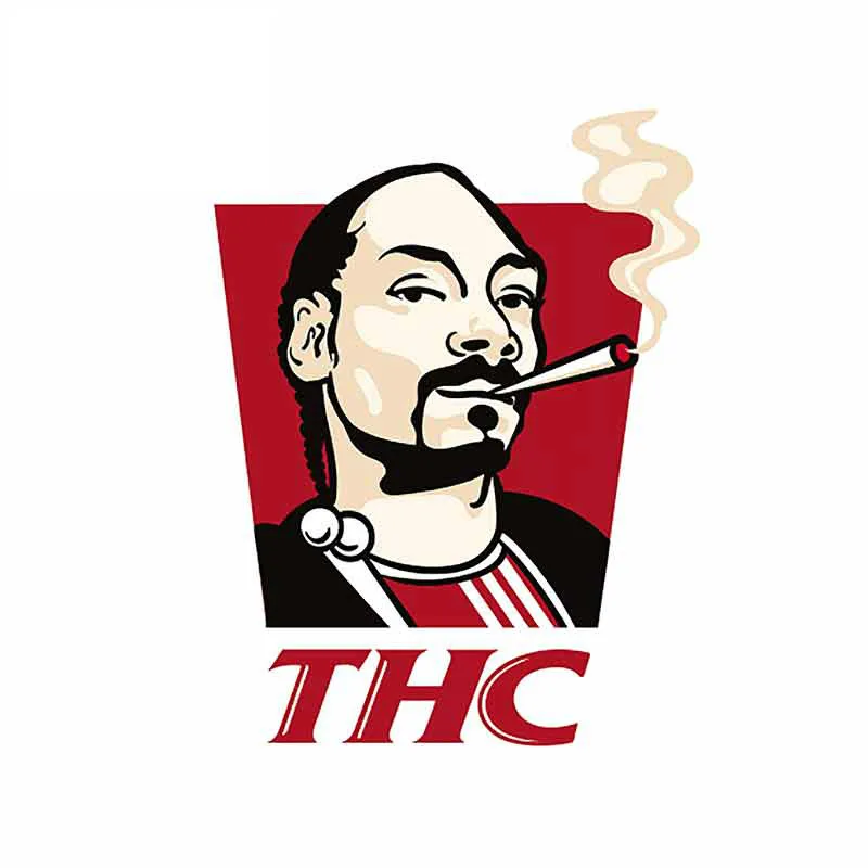 

Fuzhen Boutique Decals Exterior Accessories Hot Thc He Official Logo Decals Vinyl Warp Laptop Trunk Car Stickers PVC 13cm