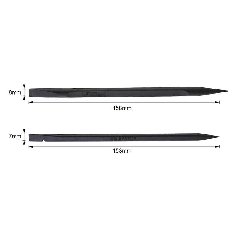 BST-126/125 فائقة الصلب ألياف الكربون مكافحة ساكنة النايلون البلاستيك عتلة أشار إصلاح الهاتف المحمول عتلة فتح حدق أداة