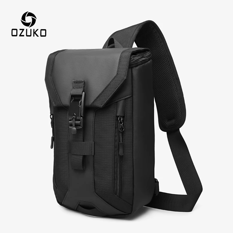 OZUKO New Men Bag Multi-layer Crossbody Bag High Quality Waterproof Shoulder Bag Male Messenger Bag for Teenagers Men Sling Bags