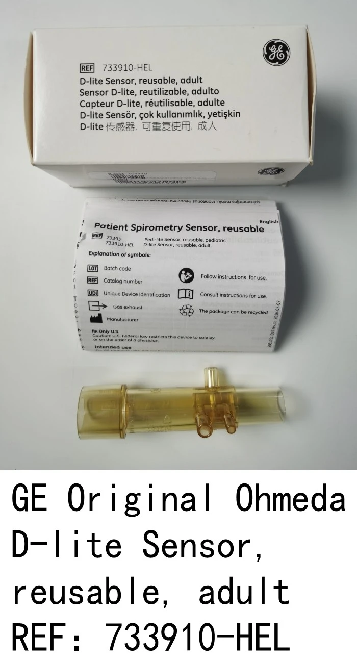 Compatible for GE Original Ohmeda D-lite Sensor, reusable, adult REF：733910-HEL 1pcs