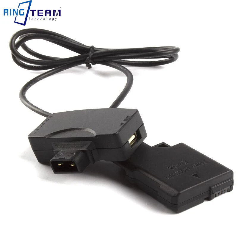D-Tap to USB Adapter Connector 5V to EN-EL14 Dummy Battery EP-5A DC Coupler for Nikon Camera D5600 D5500 D5300 D5200 D5100 D3100