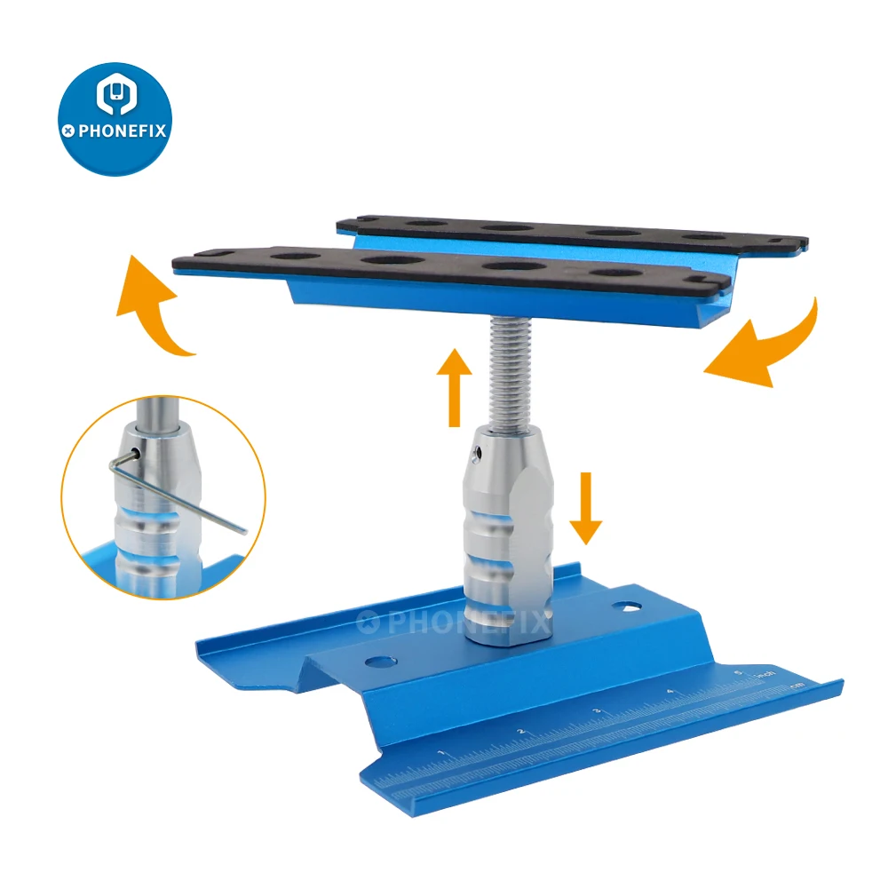 Aluminium RC Auto Arbeit Stehen Reparatur Workstation 360 Grad Rotation Lift Oder Niedriger für 1/10 1/12 1/16 Skala Autos Lkw buggys