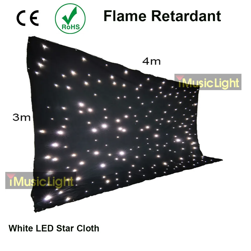 Top Quality LED Backdrop LED Star Cloth Starry Sky Curtain DMX512 Control For Stage Pub DJ Wedding Event Show