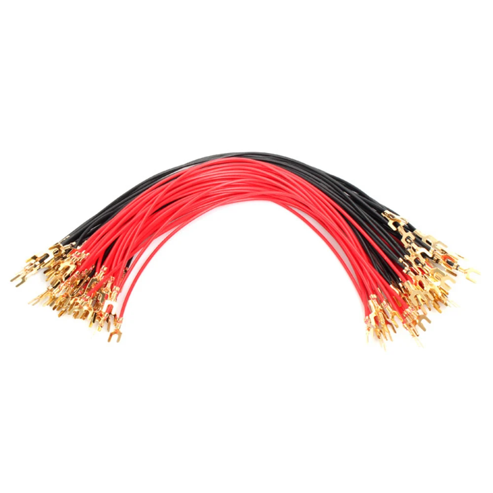 Linha de teste física da ligação da eletricidade do fio experimental do circuito de fio da forquilha em forma de u