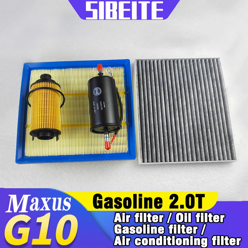 

For MAXUS G10 2.0T gasoline vehicle air filter oil filter Gasoline filter Air conditioning filter 4 filter set maintenance