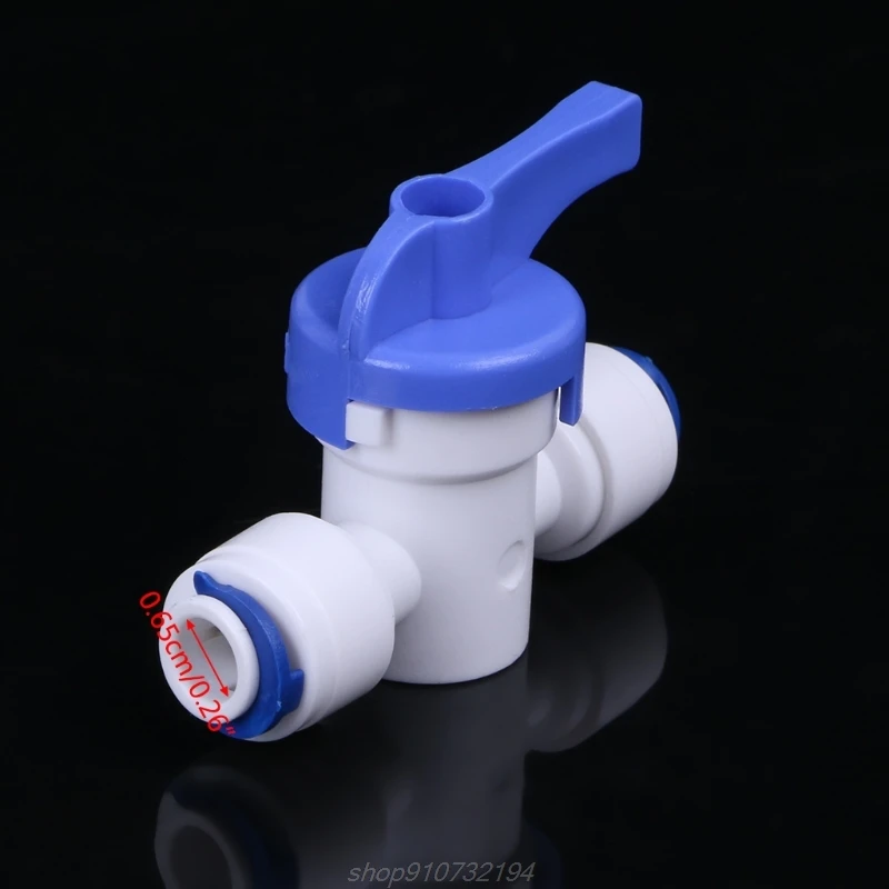 Ro水逆浸透1/4 ''インライン新ボールバルブクイックコネクト遮断N06 20ドロップシッピング