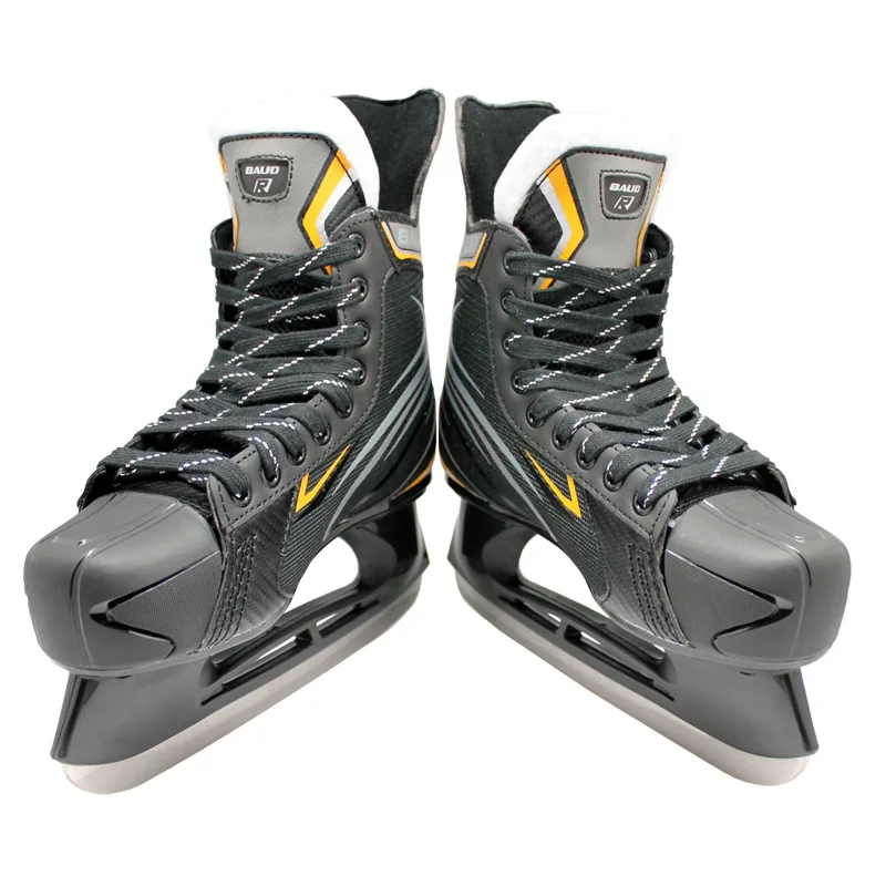 3mm Thicken Adult Ice Hockey Shoes Unisex Children'S Ice Hockey Skate Shoes Real Skates Speed Skating Skates Winter Indoor Ice