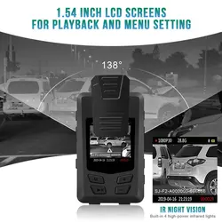 Vandlion A23 Body Camera Dashcam 4pcs IR Night Vision HD 1080P Video Sports Cam Wearable 2900mAh 14 H Long Time Recording