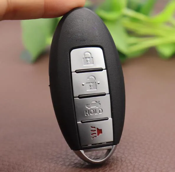 Smart Remote Key Shell for Infiniti G25 G35 G37 Replacement Blanks Case with Emergency Uncut Blade