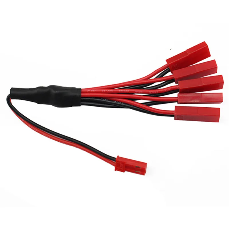 JST Port Plug 3.7V 1S Battery Cable 5 in 1 USB Interface Charger for UDI U818A U817C V959 V222 RC Drone Car Boat 2Pcs/Lot