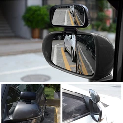 YASOKRO 1 Pair Car Blind Spot Mirror 360 Rotation Adjustable Rear View Mirror Wide Angle Lens for Parking Auxiliary Car Mirror