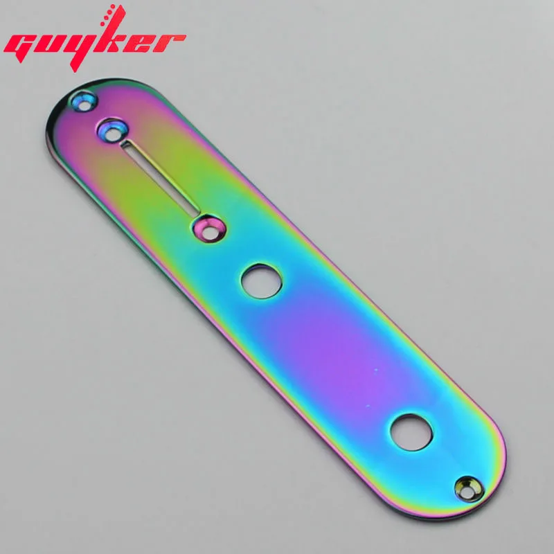 GUYKER Chameleon Rainbow Set Tele Pickup + Lock String Tuners + Control Plate +  Electric Guitar Bridge