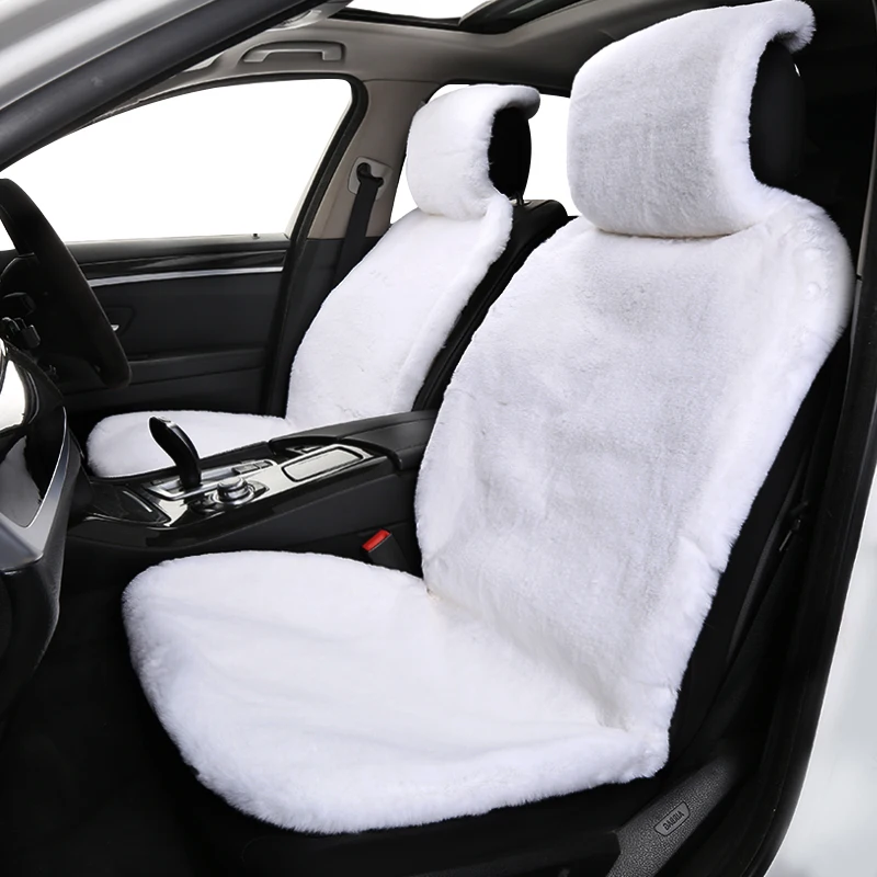 Faux  rabbit fur Car Seat Cover winter  Universal Automotive interior Artificial rabbit  fur Car Seat Cushion