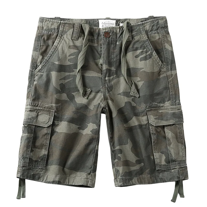 Camouflage Camo Cargo Shorts Men 2020 New Mens Casual Shorts Male Loose Work Shorts Military Short Pants Plus Size Beach Shorts