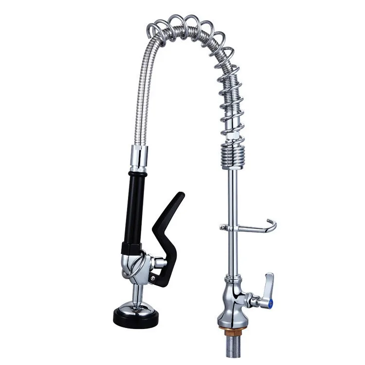 Single cold kitchen faucet high quality brass Spring faucet with High pressure spray Western popular