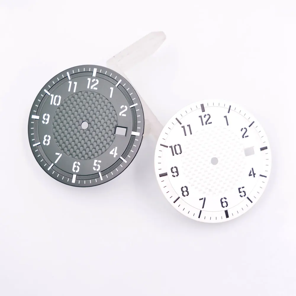 34mm Black White Green Coffee sterile dialfit NH35 NH35A NH36 movement Luminous Dial