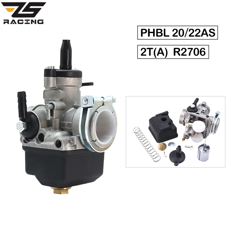 

ZS Racing 20mm 22mm Carburetor Dellorto PHBL 20AS/22AS 2T(A) R2706/R2707 For the Biland 250 Tiger Cub 2 stroke motorcycles