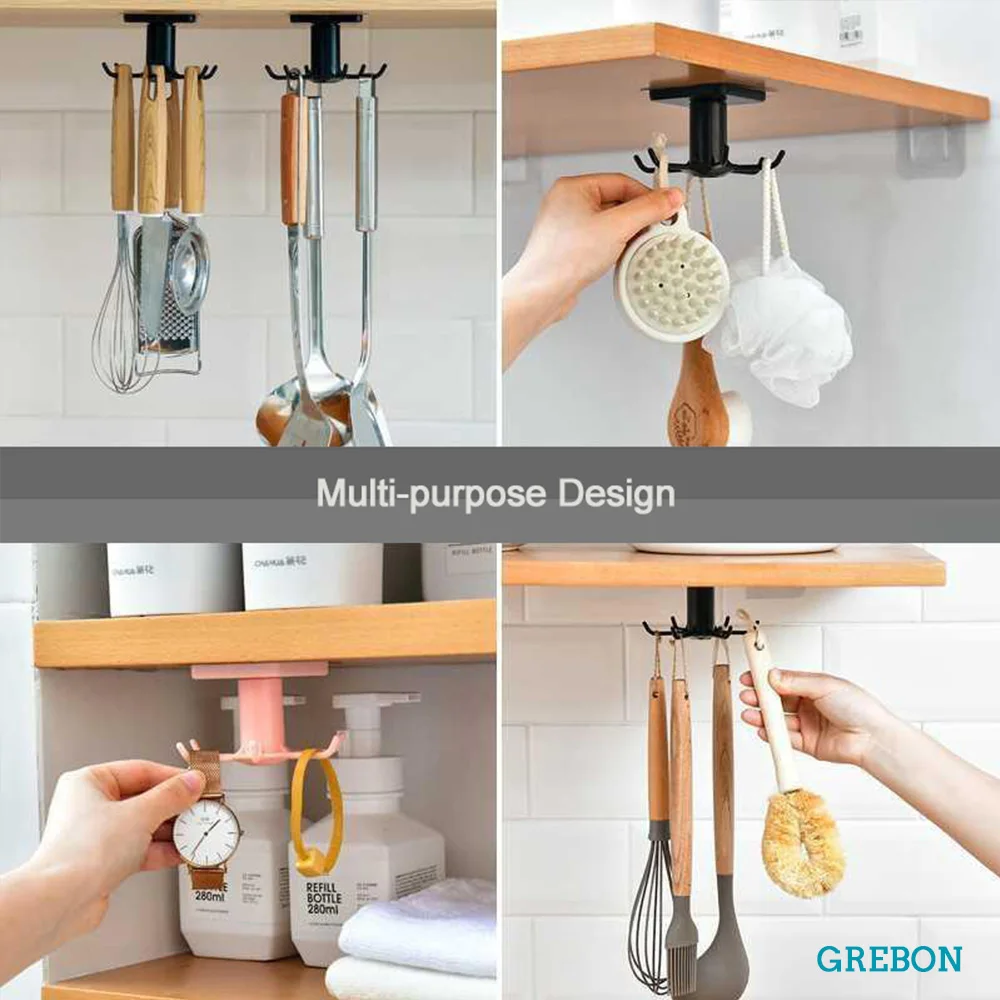 kitchen hook organizer bathroom hanger wall dish drying rack holder for lid cooking accessories Cupboard storage Cabinet shelf