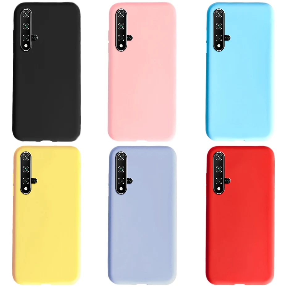 For Huawei Nova 5T Case Ultra Thin Back Protective bumper Soft TPU Silicon Cover Cases For Huawei Nova 5T Nova5t 5 t Case Fundas