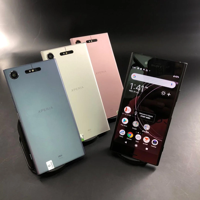 Sony-teléfono móvil Xperia XZ1 G8341 1SIM, desbloqueado, pantalla de 5,2 pulgadas, 4GB de RAM, 64GB de ROM, Octa Core, cámara de 19MP, 4G LTE, Android (sin NFC)