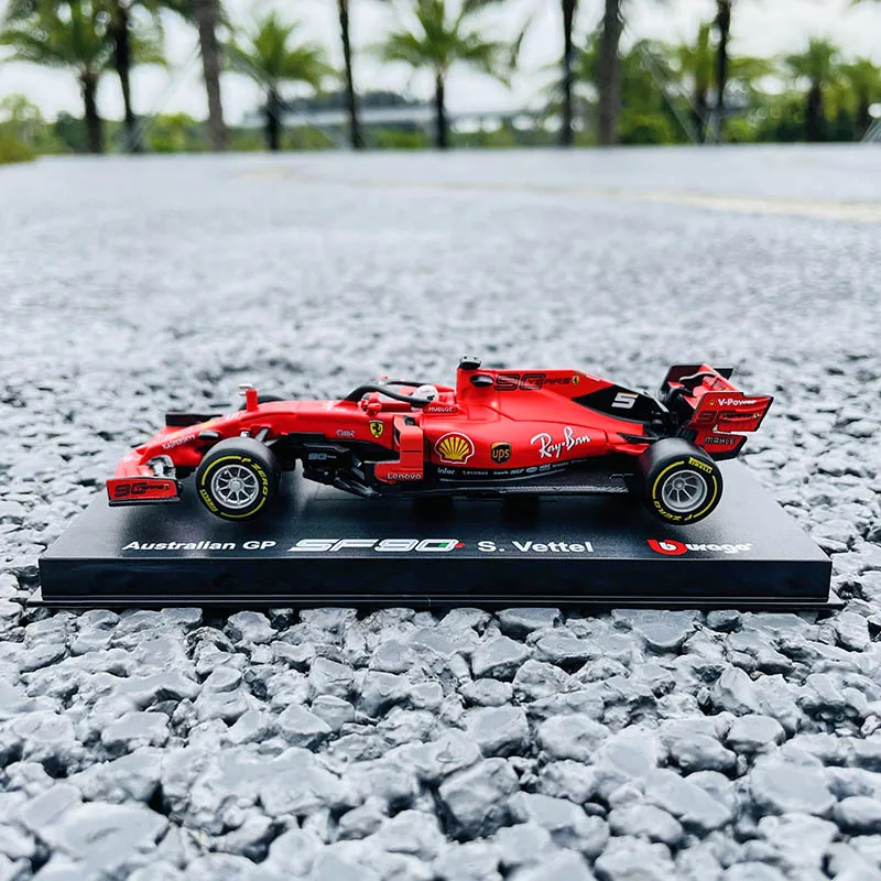 Bburago 1:43 Hardcover Edition 2019 Ferrari SF90 NO.5 F1 racing model simulation car model alloy car toy male collection gift