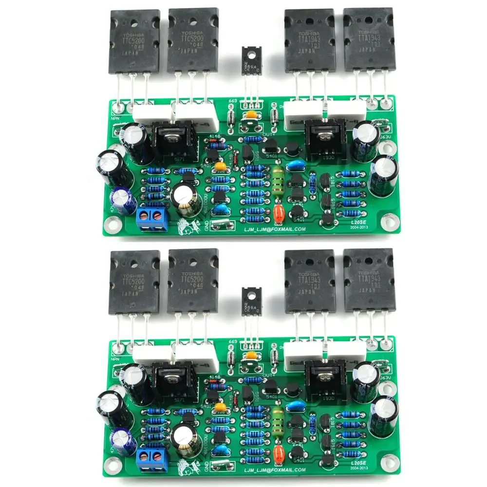 

1pair L20 SE Dual Channel Power Amplifier Board Adopts Toshiba A1943 C5200