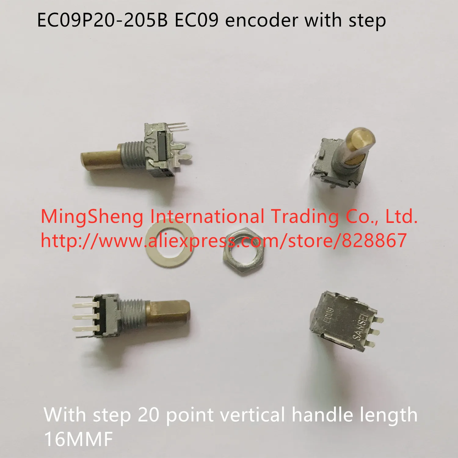 Original new 100% EC09P20-205B EC09 encoder with step 20 point vertical handle length 16MMF (SWITCH)