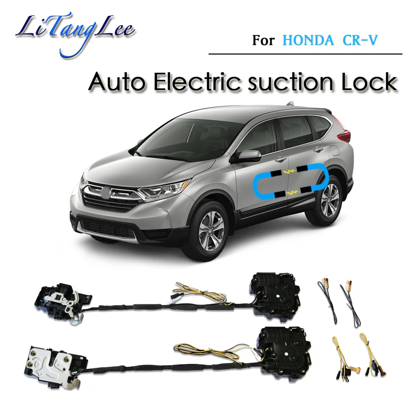 For HONDA CRV 2012~2020 Car Soft Close Door Latch Pass Lock Actuator Auto Electric Absorption Suction Silence Closer