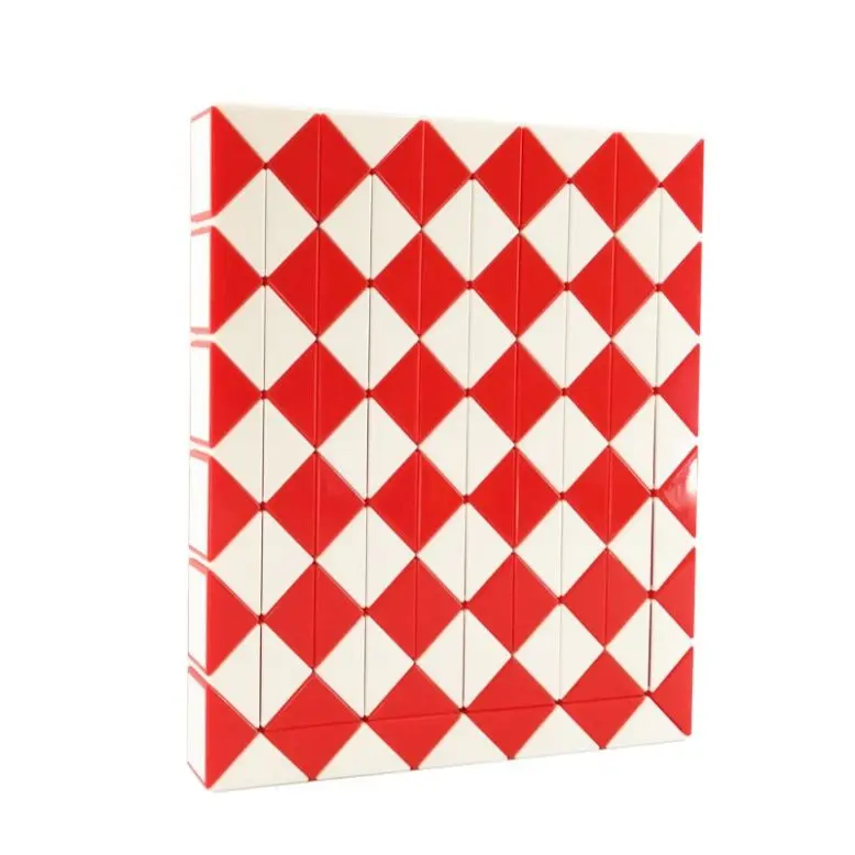 Rompecabezas de serpiente de 120 secciones, cubos de velocidad, regla de cubo mágico de forma extraña, juguetes educativos divertidos para niños