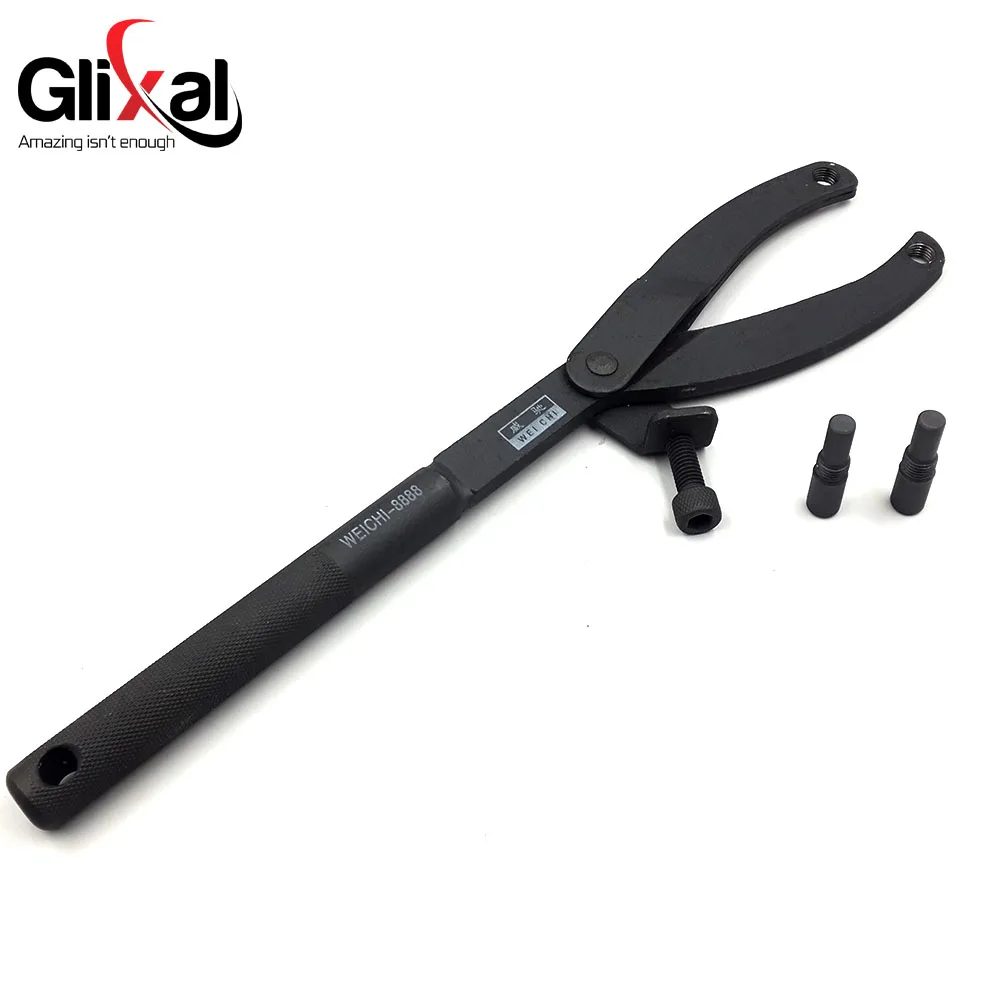 Glixal Universal Motorcycle Moped Scooter Flywheel Variator Clutch Remove Holder GY6 50cc 150cc 139QMB 152QMI 157QMJ Repair Tool