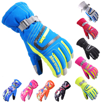 Winter Outdoor Warm  Ski Gloves Windproof Men Women Kids Mittens Waterproof Skiing Breathable Sport Skiing Gloves S/M/L/XL