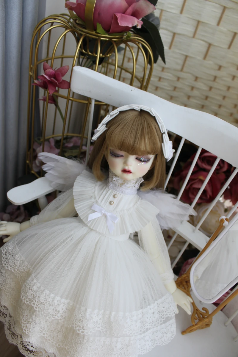 

1/6 1/4 1/3 весы BJD аксессуары для одежды в западном стиле платье с крыльями ангела для BJD/SD YOSD MSD SD13 кукла Blyth C0510